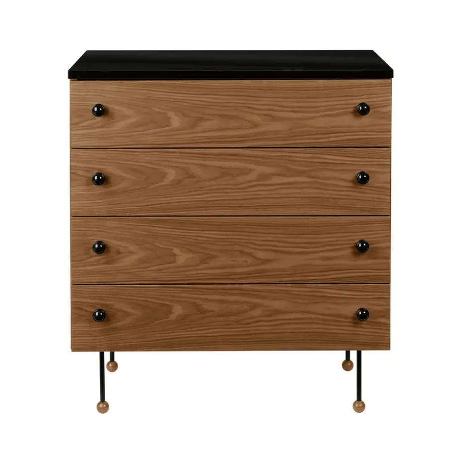 62 Dresser, American walnut, 4 drawers