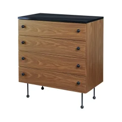 62 Dresser, American walnut, 4 drawers