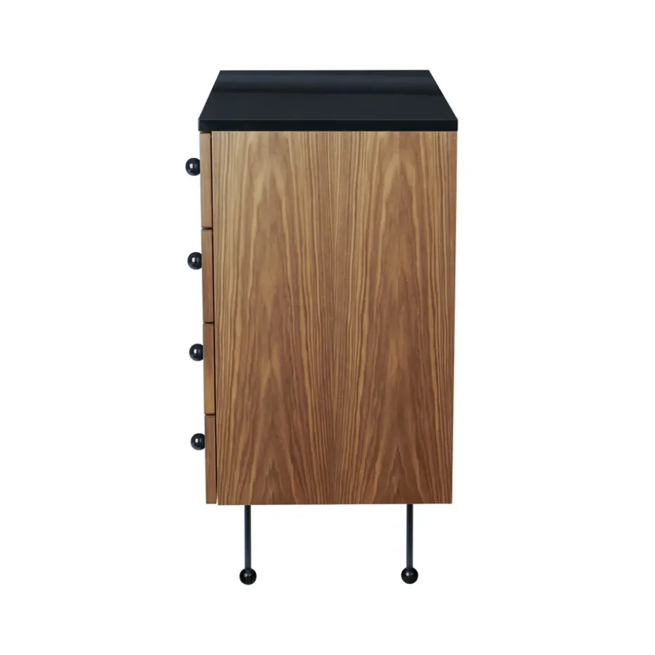 62 Dresser, American walnut, 4 drawers