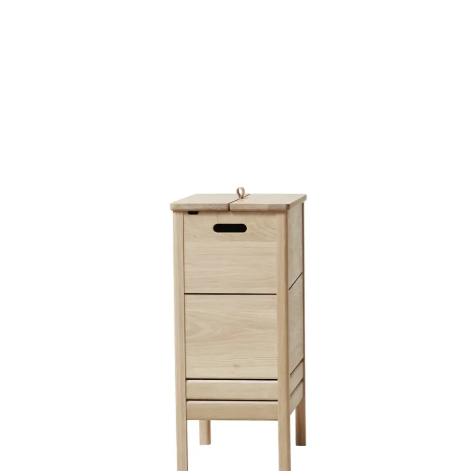 A Line laundry basket, White oak