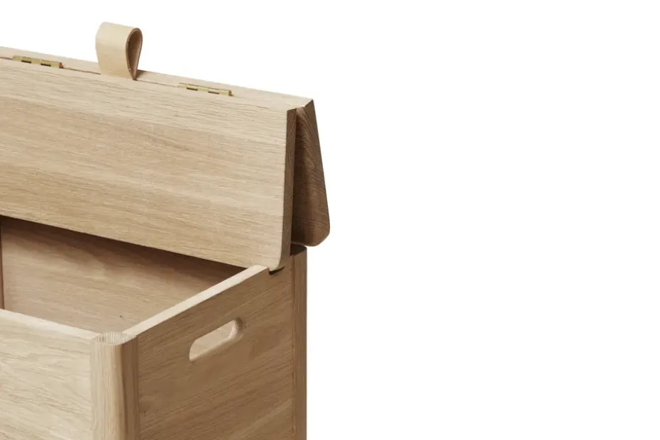 A Line laundry basket, White oak