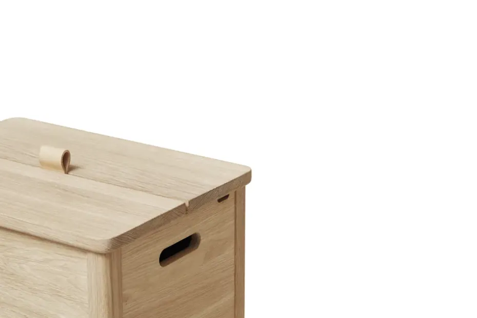A Line laundry basket, White oak