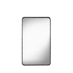 Adnet rectangular mirror, Black, medium