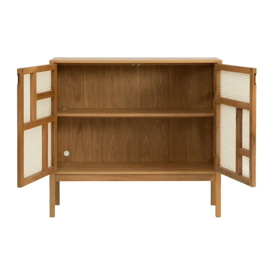 Air side table, Oak, 120x110 cm, with legs