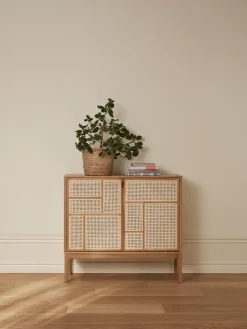 Air side table, Oak, 120x110 cm, with legs