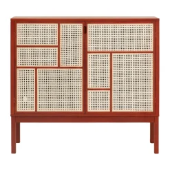 Air side table, Red, 120x110 cm, with legs