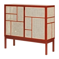 Air side table, Red, 120x110 cm, with legs