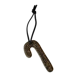Airy hanging candy cane decorative ornament, Brown