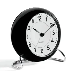AJ Station table clock, black