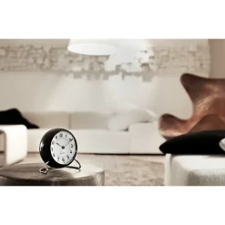 AJ Station table clock, black