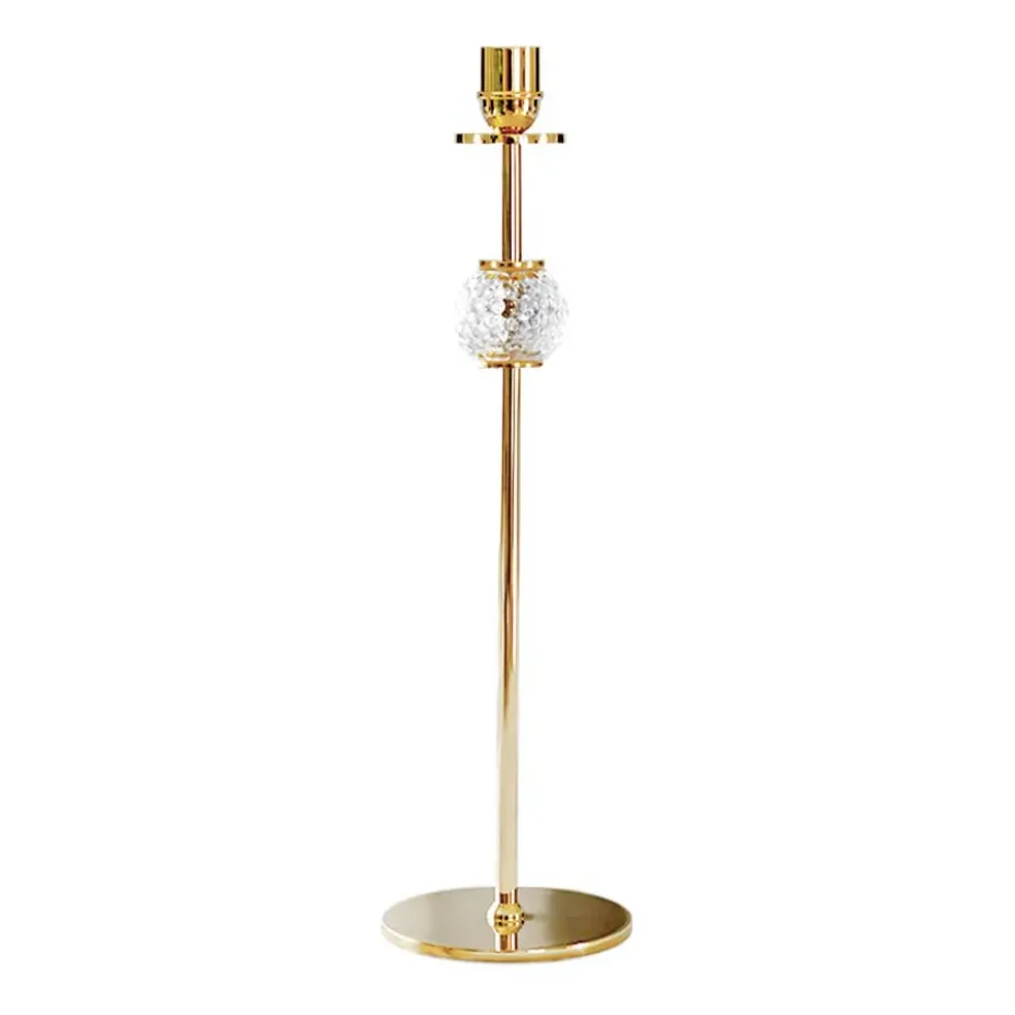 Alba candle sticks 40 cm, Solid brass and glass