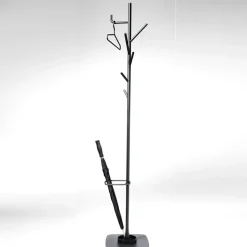Alfred hanger with umbrella holder, White