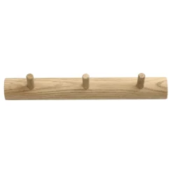 Allsarp hook rack 3 hooks, Oak
