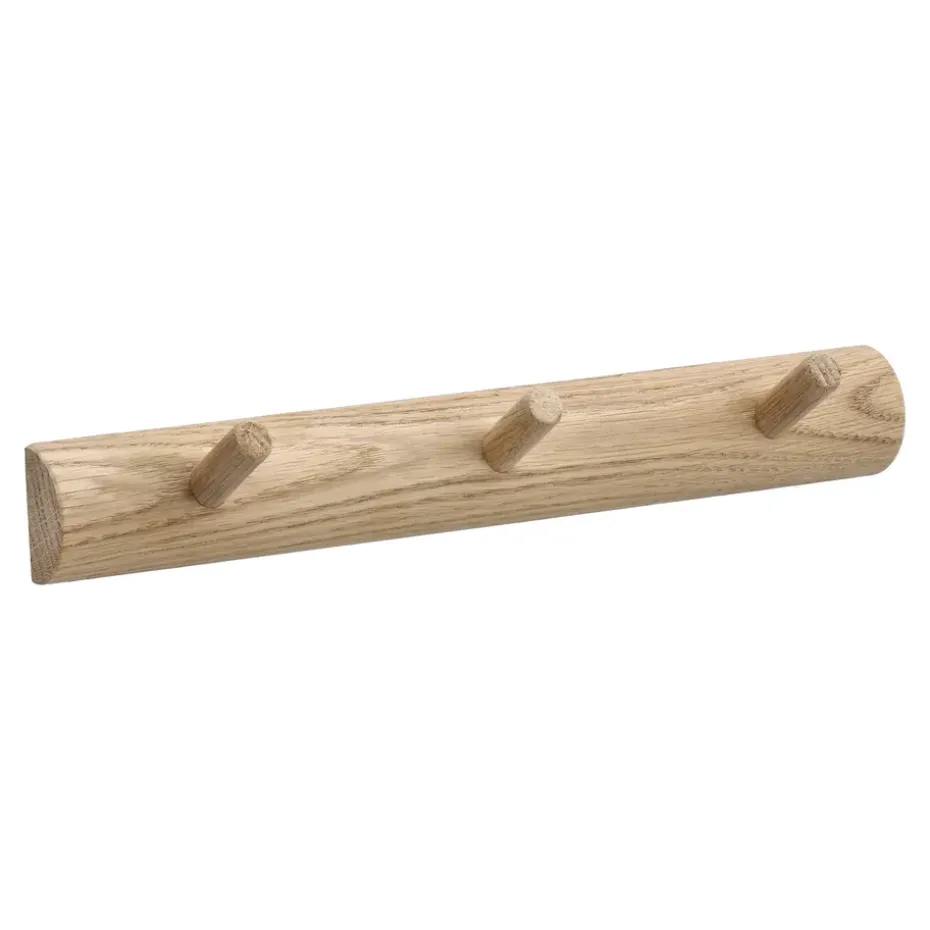 Allsarp hook rack 3 hooks, Oak