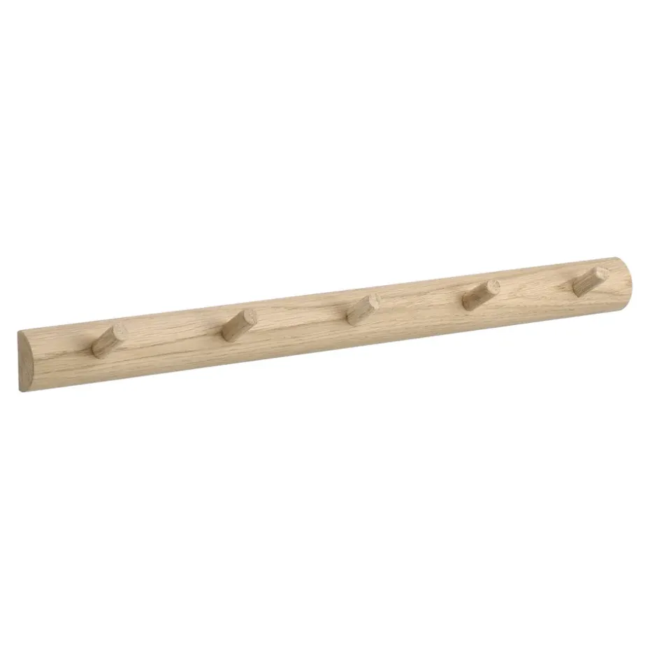 Allsarp hook rack 5 hooks, Oak