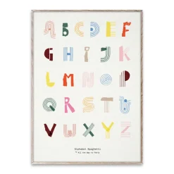 Alphabet Spaghetti ENG Multi-colour poster , 50x70 cm