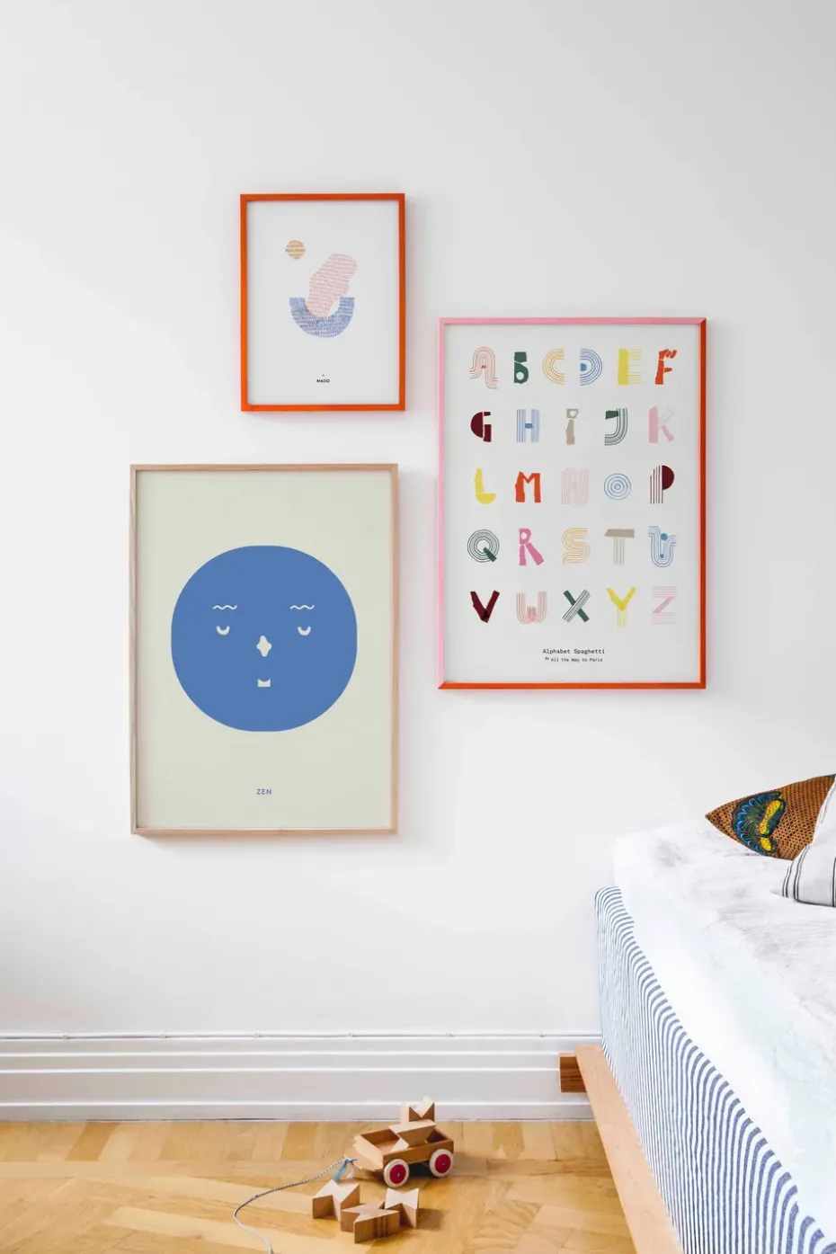Alphabet Spaghetti ENG Multi-colour poster , 50x70 cm