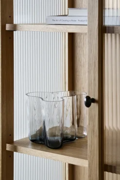 Alvar Aalto vase Limited Edition 140 mm, Clear-dark grey