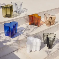 Alvar Aalto vase moss green, 160 mm