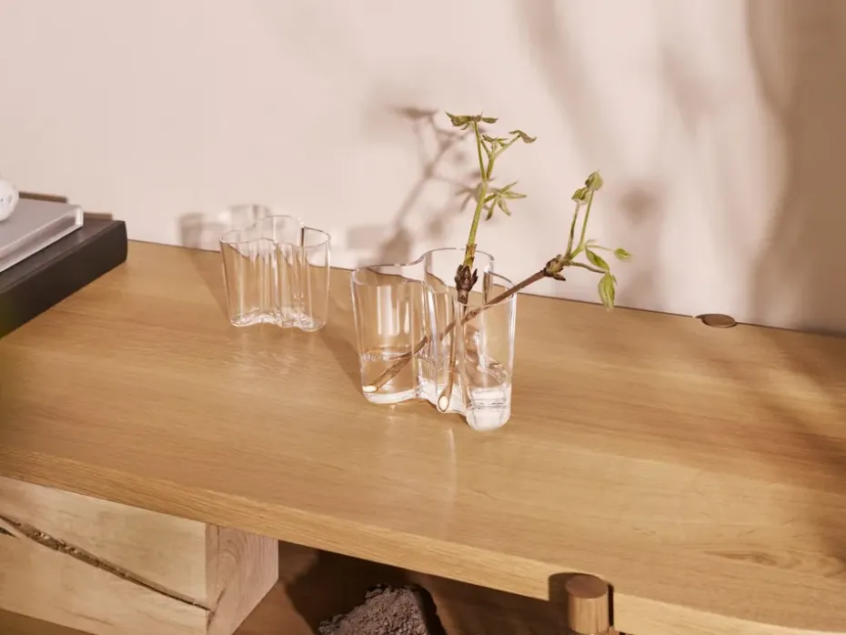 Alvar Aalto vase Savoy clear, 120 mm