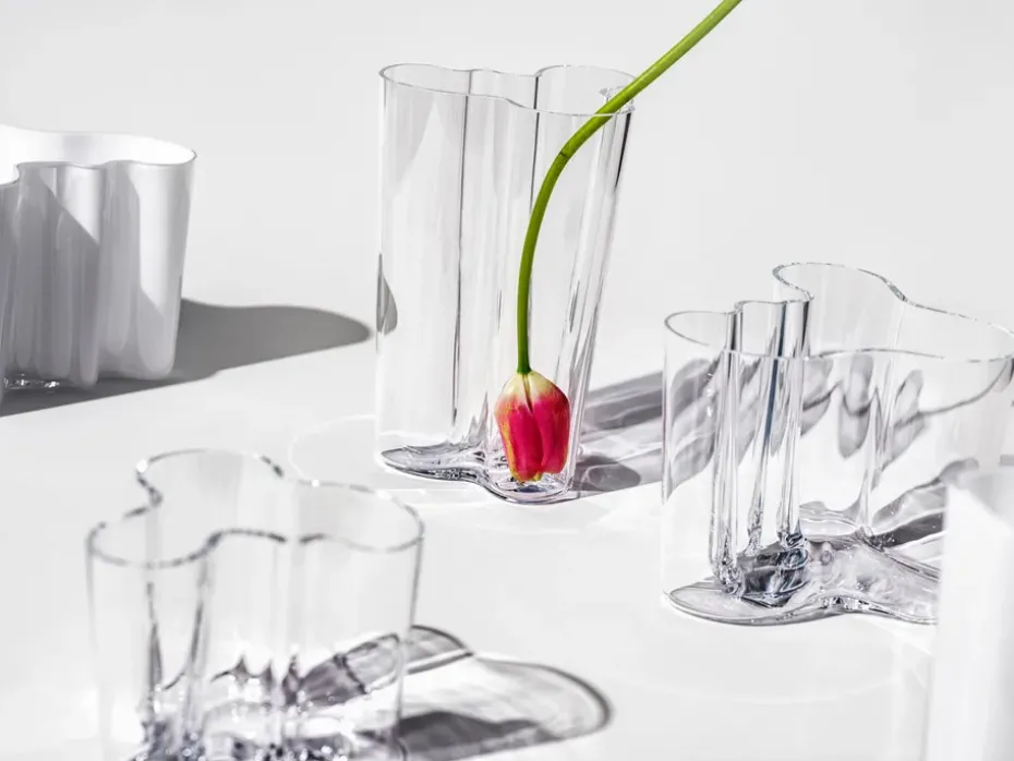 Alvar Aalto vase Savoy clear, 160 mm