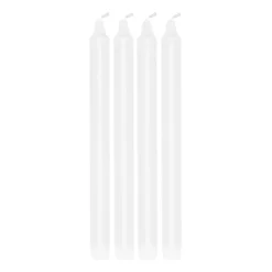 Ambiance tapered candle 4 pack 27 cm, White