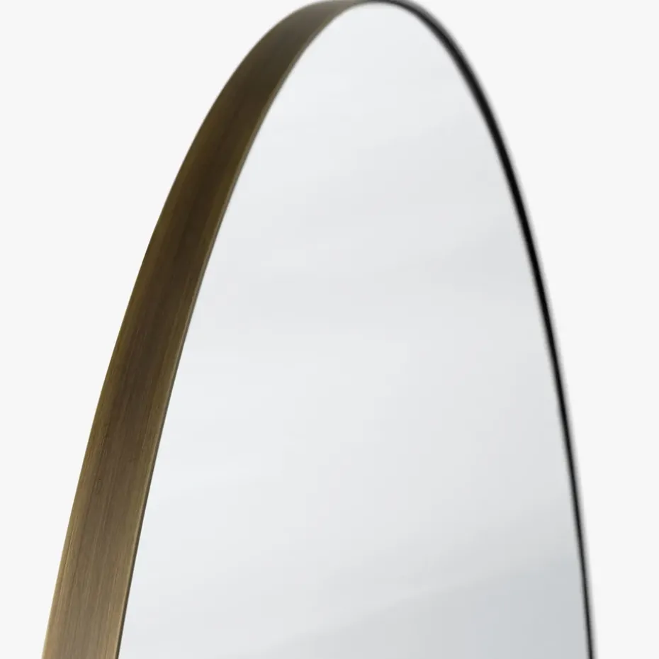 Amore SC49 mirror, Bronzed brass