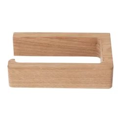 Andersen toilet paper holder, Lacquered oak