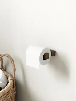 Andersen toilet paper holder, Dark Stain Matt Lacquer Ash
