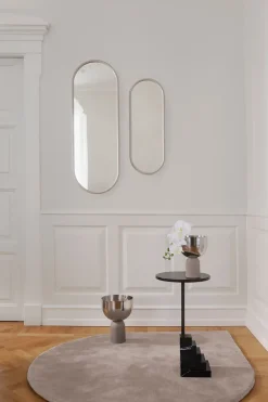 Angui mirror oval 108 cm, Taupe