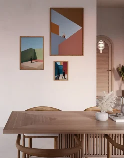 Angular Afternoon poster, 50x70 cm