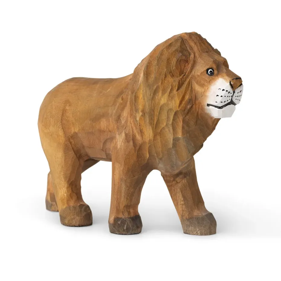 Animal wooden decoration, lion