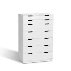 Aoko chest of 7 drawers, White lacquer