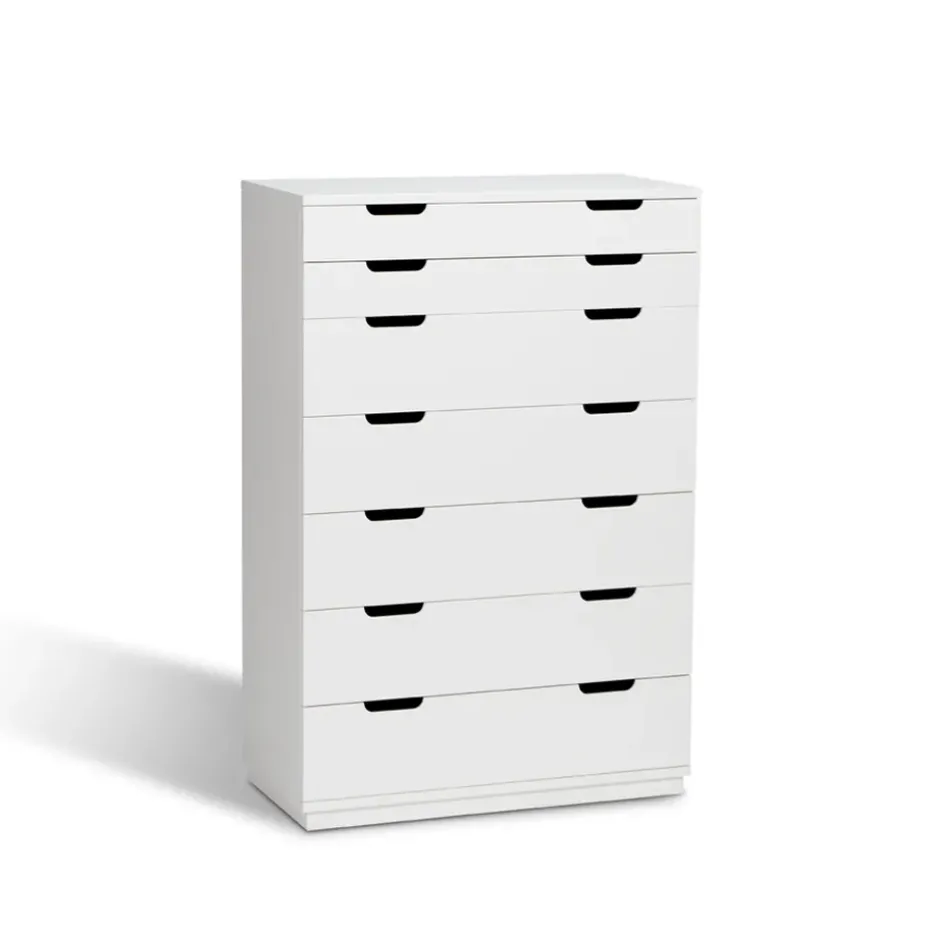 Aoko chest of 7 drawers, White lacquer