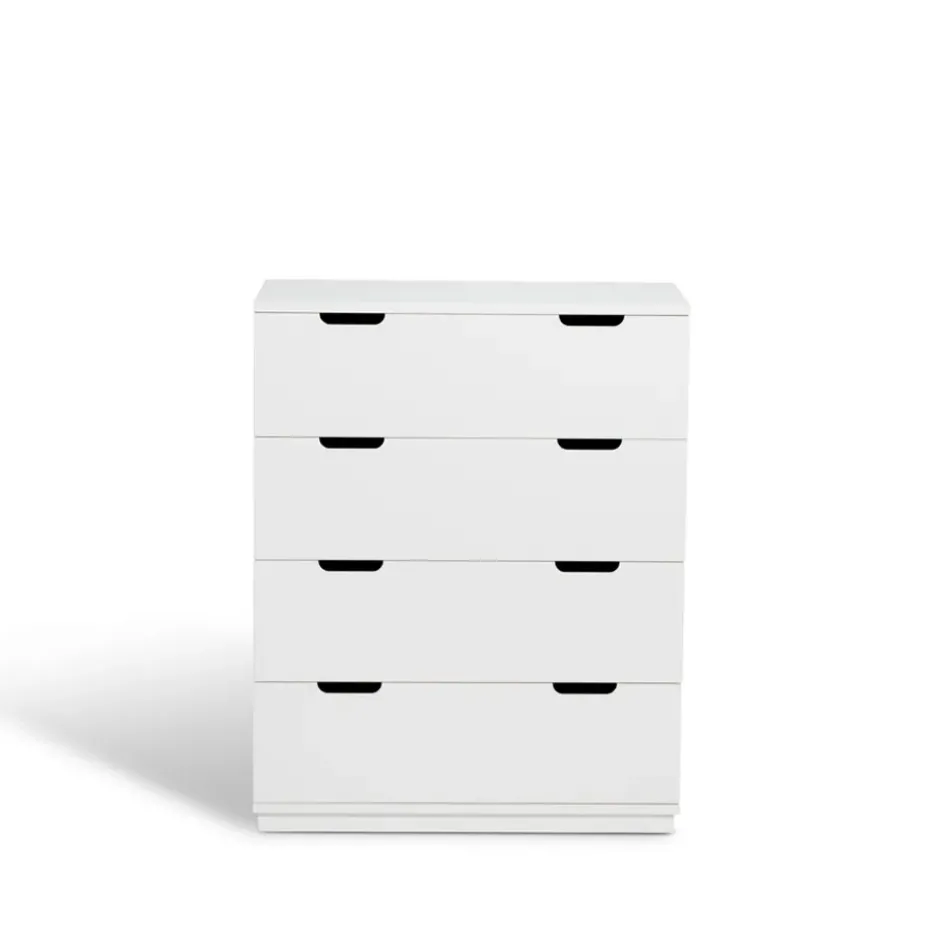 Aoko chest of 4 drawers, White lacquer