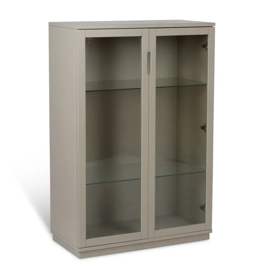 Aoko display cabinet 120 cm, Beige
