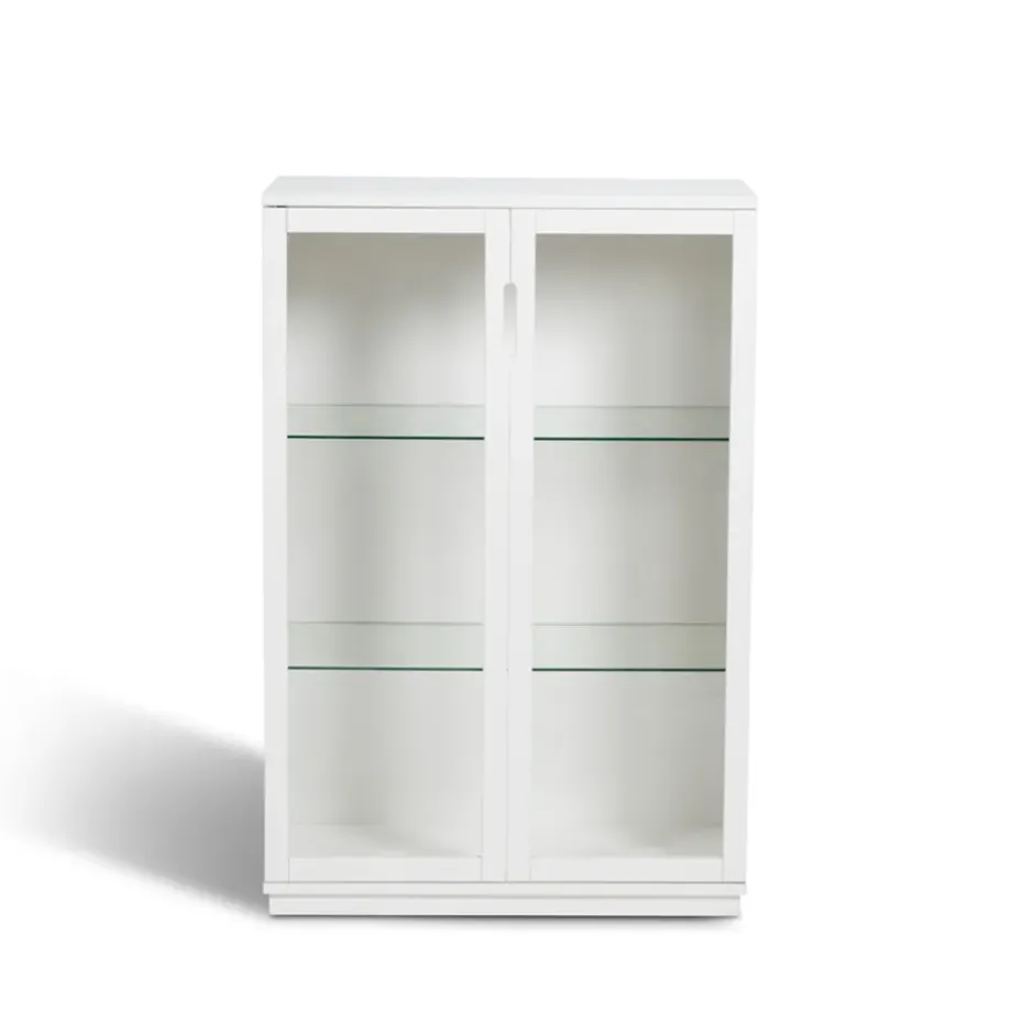 Aoko display cabinet 120 cm, White lacquer