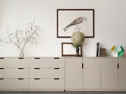Aoko dresser double 6 drawers, White lacquer