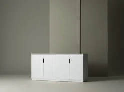 Aoko sideboard 77x160 cm, white lacquer