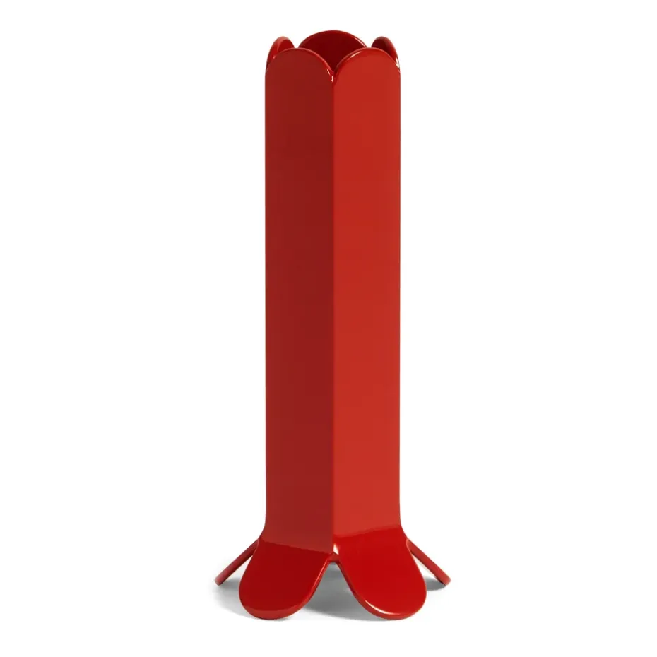 Arcs candle sticks 13 cm, Red