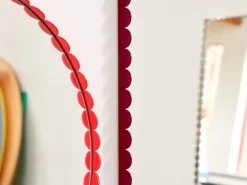 Arcs Mirror mirror Ø60 cm, Red