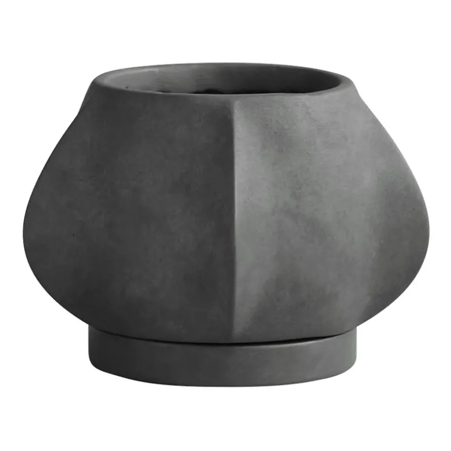 Arket flower pot petit Ø12.8 cm, Dark Grey