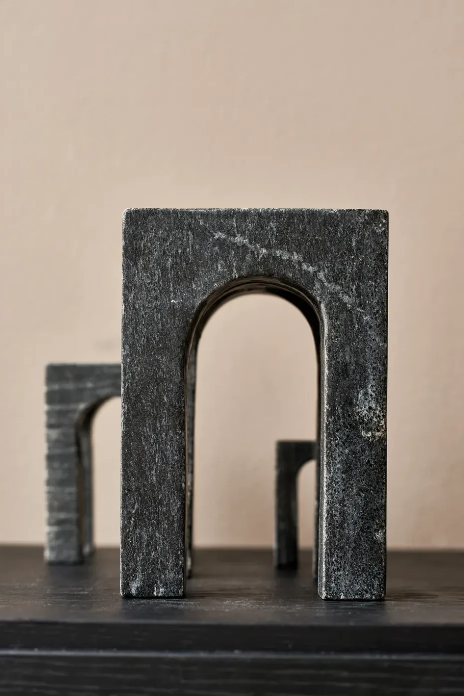 Arkis book end 3 pieces, Black