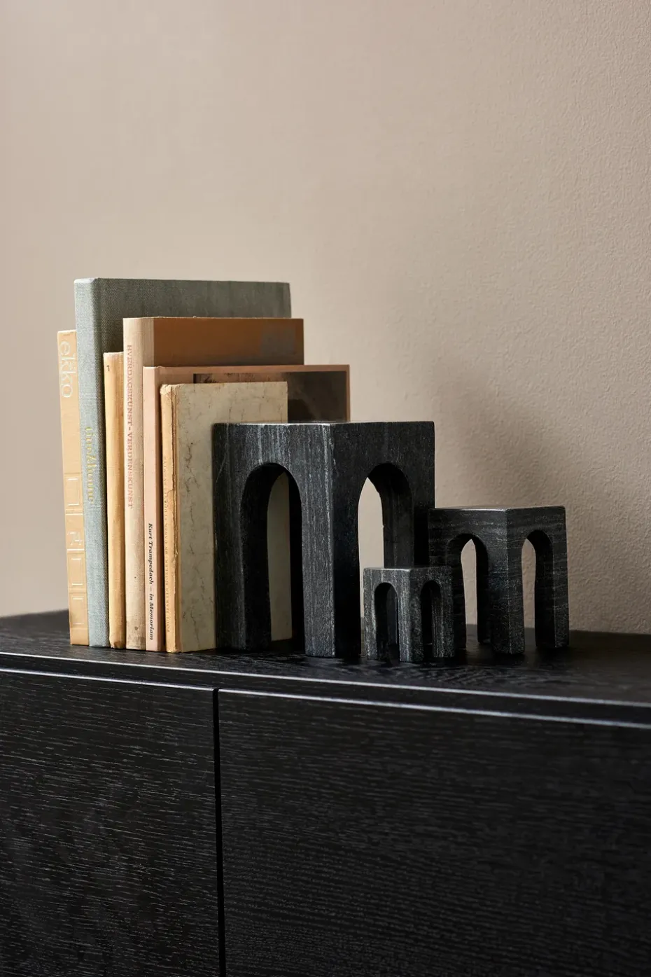 Arkis book end 3 pieces, Black