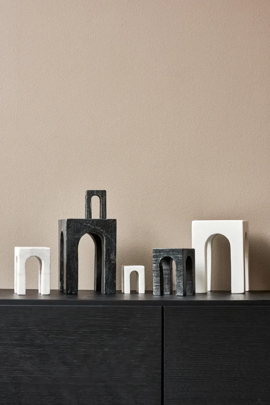 Arkis book end 3 pieces, Black