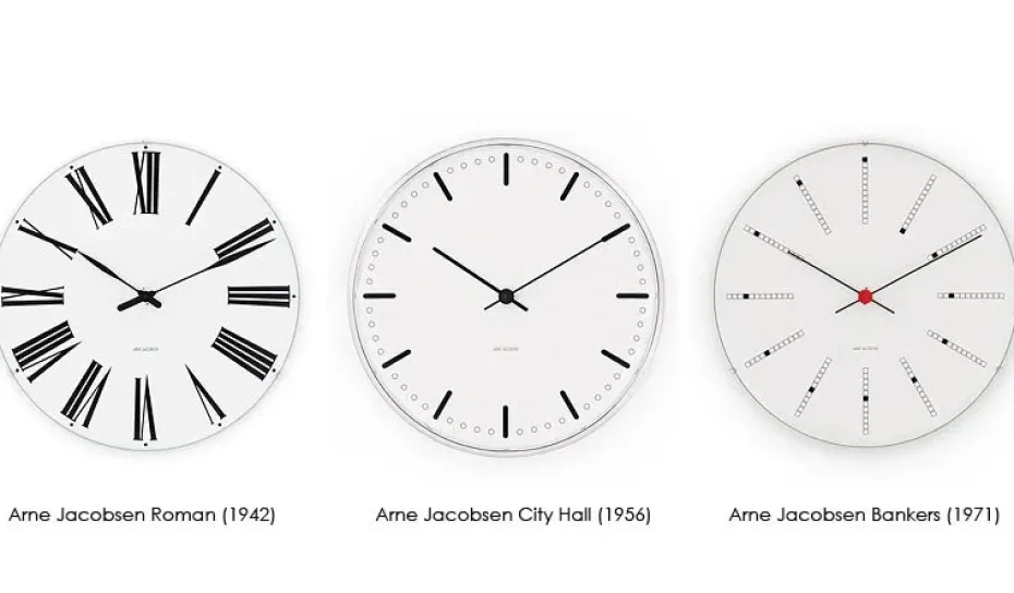 Arne Jacobsen Bankers wall clock, Ø 480 mm