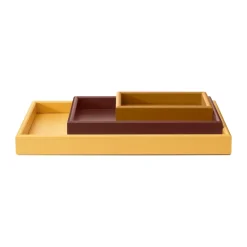 Arrange tray set 3 parts, Amber-masala-acacia