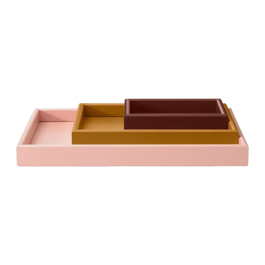 Arrange tray set 3 parts, Masala-amber-ruby