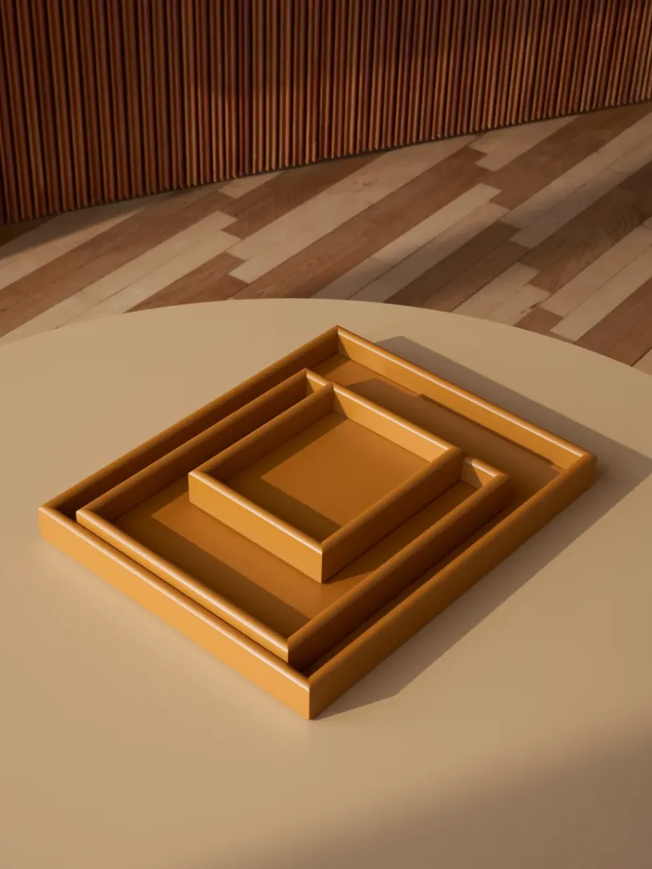 Arrange tray small 17.3x21.4 cm, Amber
