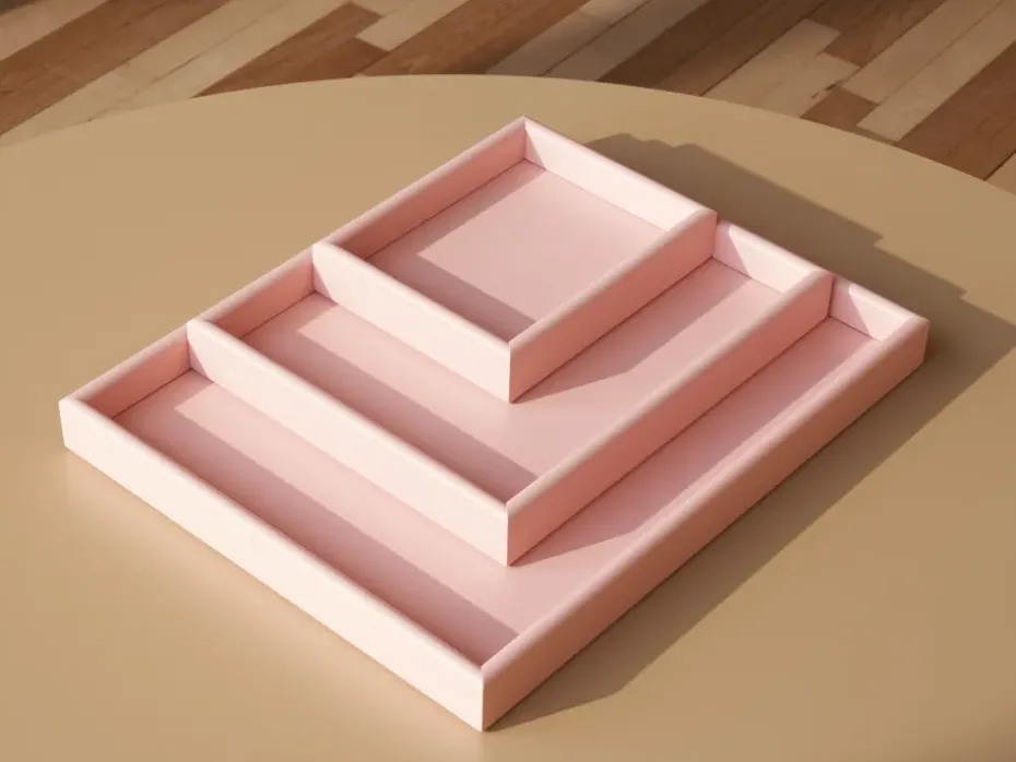 Arrange tray small 17.3x21.4 cm, Ruby